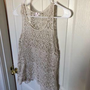 Lace tank top